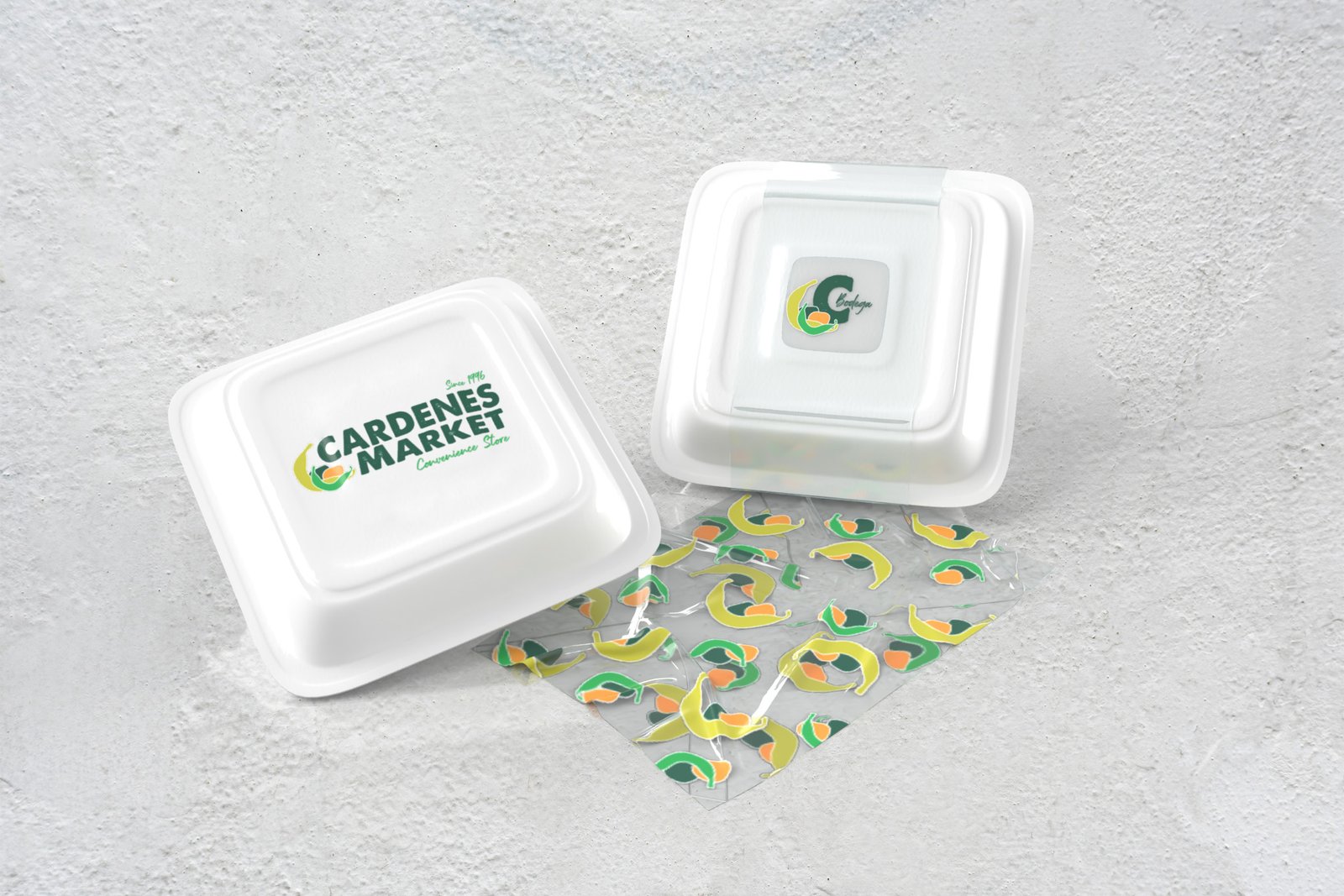 Branded takeout packaging for store kitchen